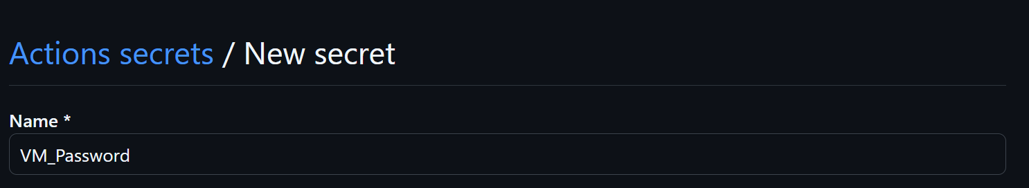 Add VM Password